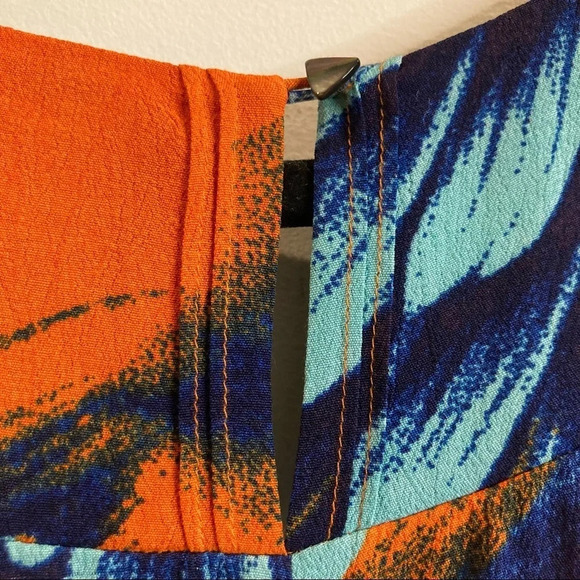 MAEVE Sz 0 High Low  Hemline Oversized Flowy Colourful Dress - Picture 9 of 12